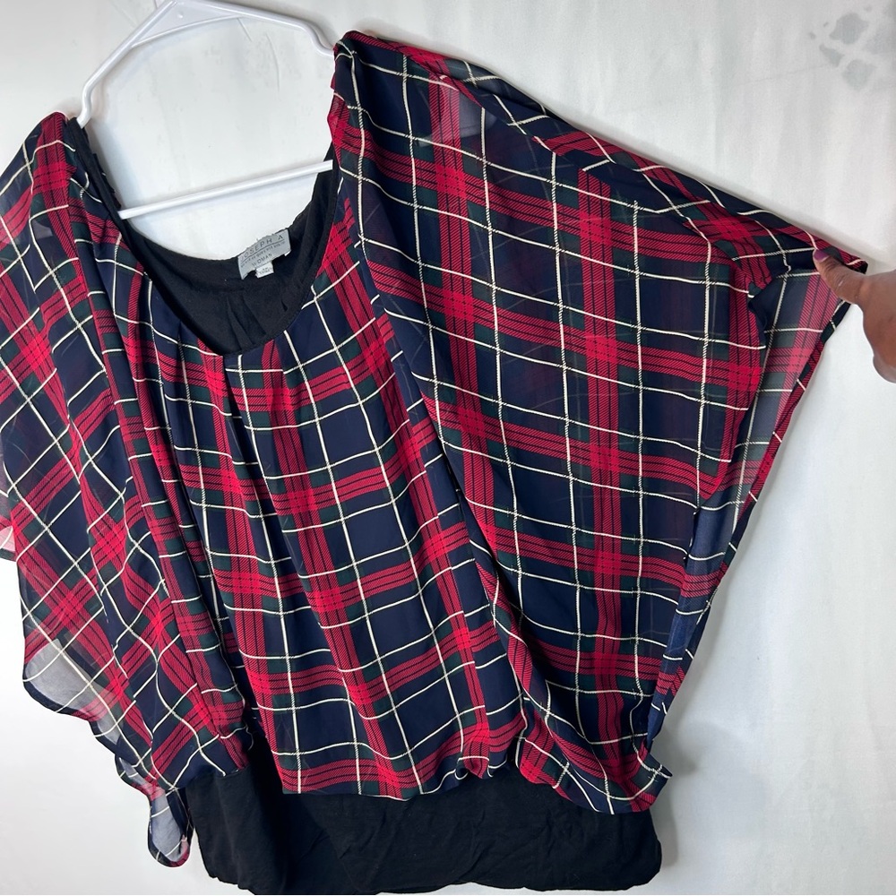 Joseph A.Qu’est-ce Que c’est Silk?Womens Butterfly Batwing Sleeve Top Plus 3X - Picture 16 of 16